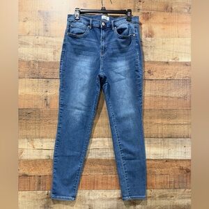 Nicole Miller Soho High Rise Classic Blue Skinny Jeans Size 14